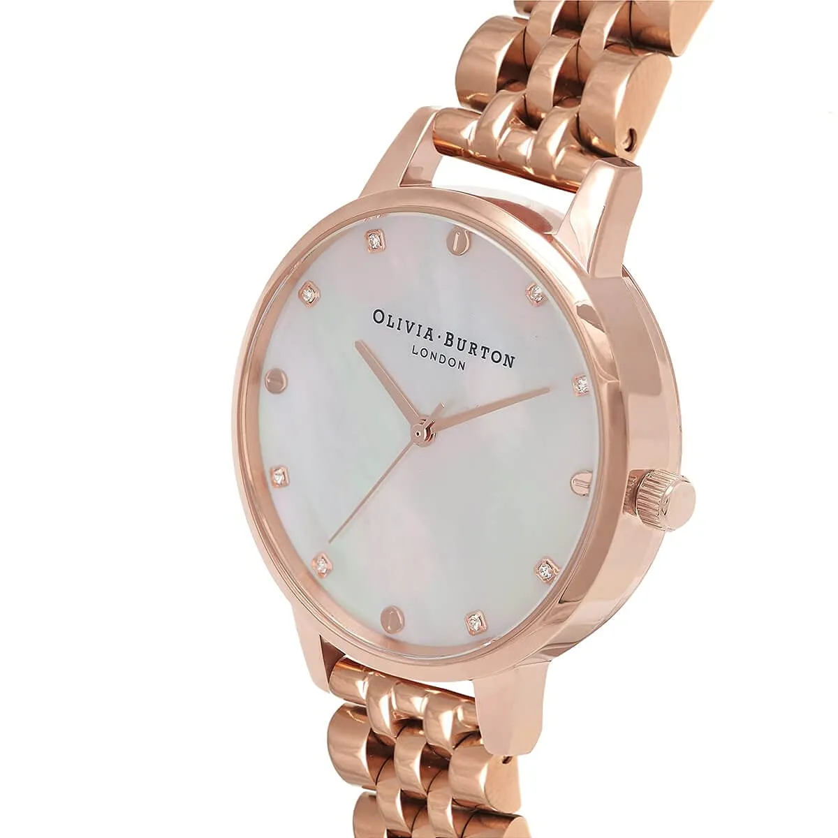 Olivia burton Classics Analog Pink Dial Women's Watch-OB16SE15