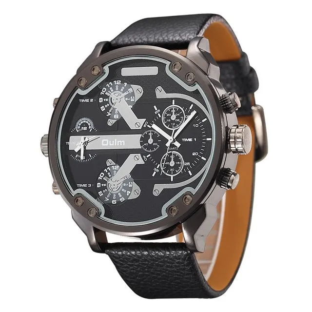 Oversized Men's Big Watch Luxury Brand Famous Unique Designer Quartz Watch Male Large Watches Men relogio masculino de luxo