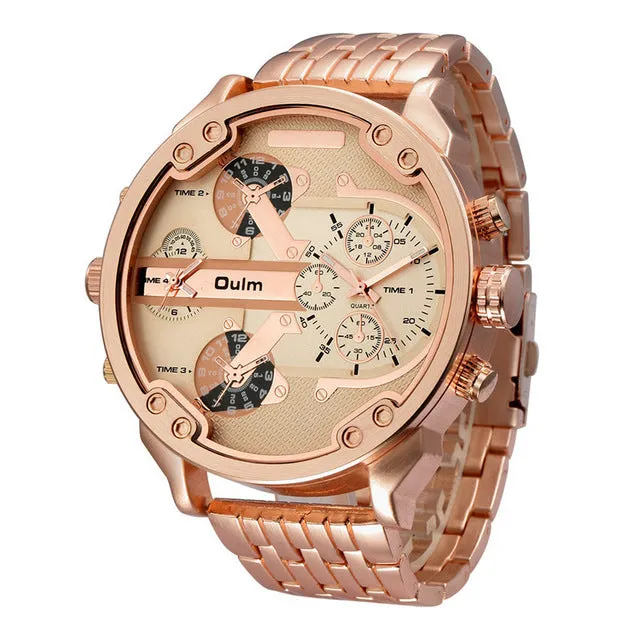 Oversized Men's Big Watch Luxury Brand Famous Unique Designer Quartz Watch Male Large Watches Men relogio masculino de luxo