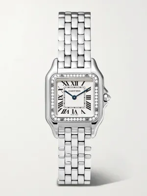 Panthère de Cartier small stainless steel and diamond watch