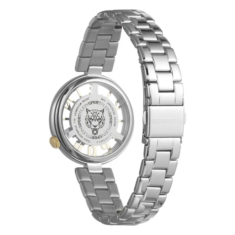 Plein Sport Tiger Luxe Ladies Silver Watch PSMBA0123