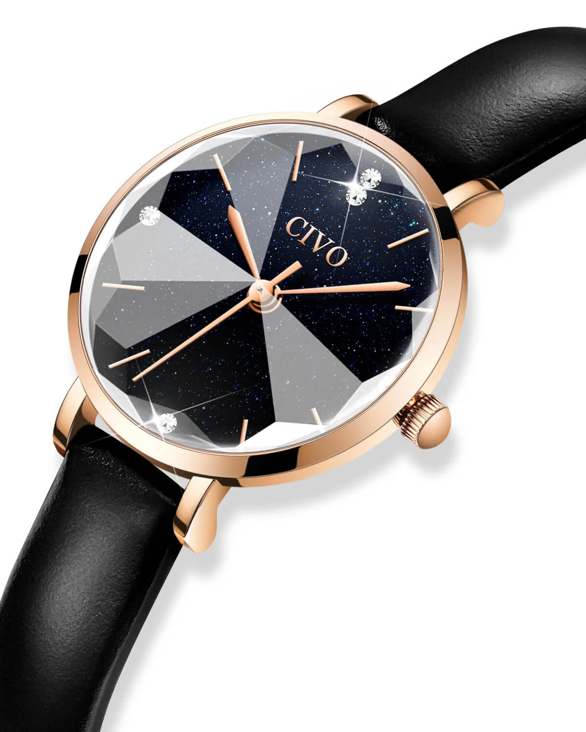 Quartz Women Watch | Leather Band | CIVO 8128C