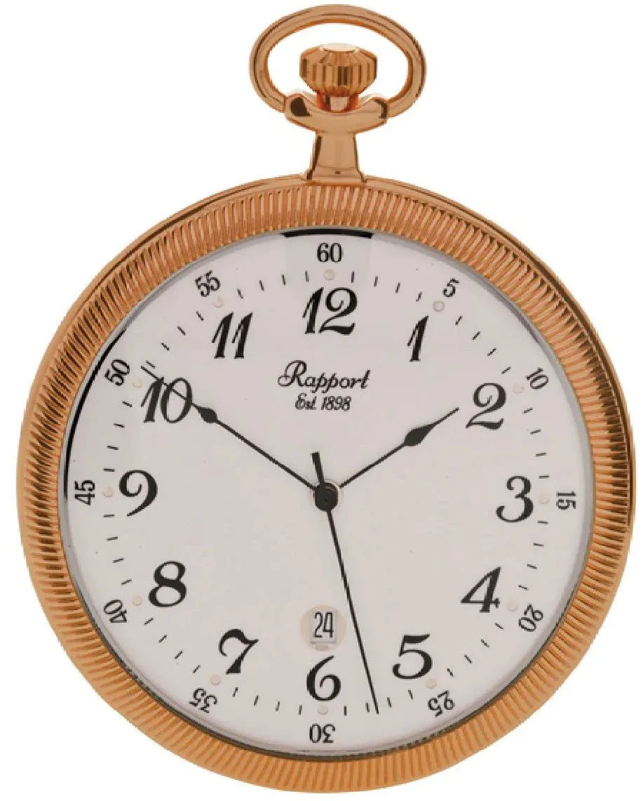 RAP Pocket Watch Slim Open Face Rose Gold