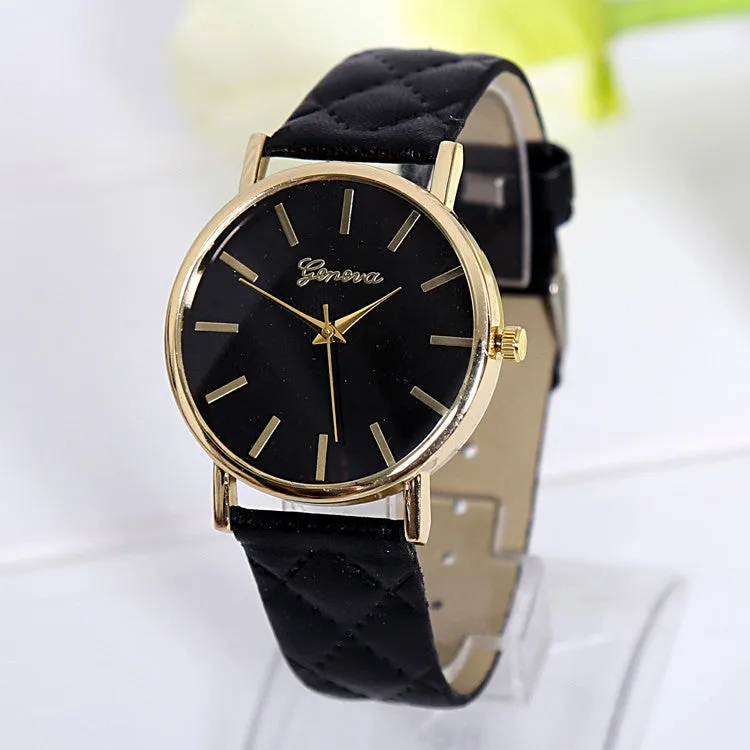 Simple refreshing watches New Arrival Women Casual Watch vintage Leather Refined Ladies Quartz Wristwatch clock hours