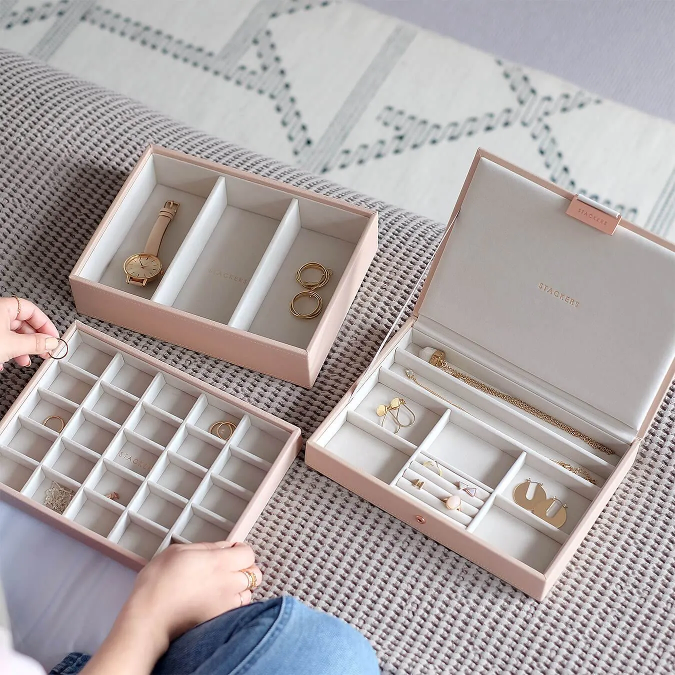 Stackers Set 3 Classic Blush Jewellery Box