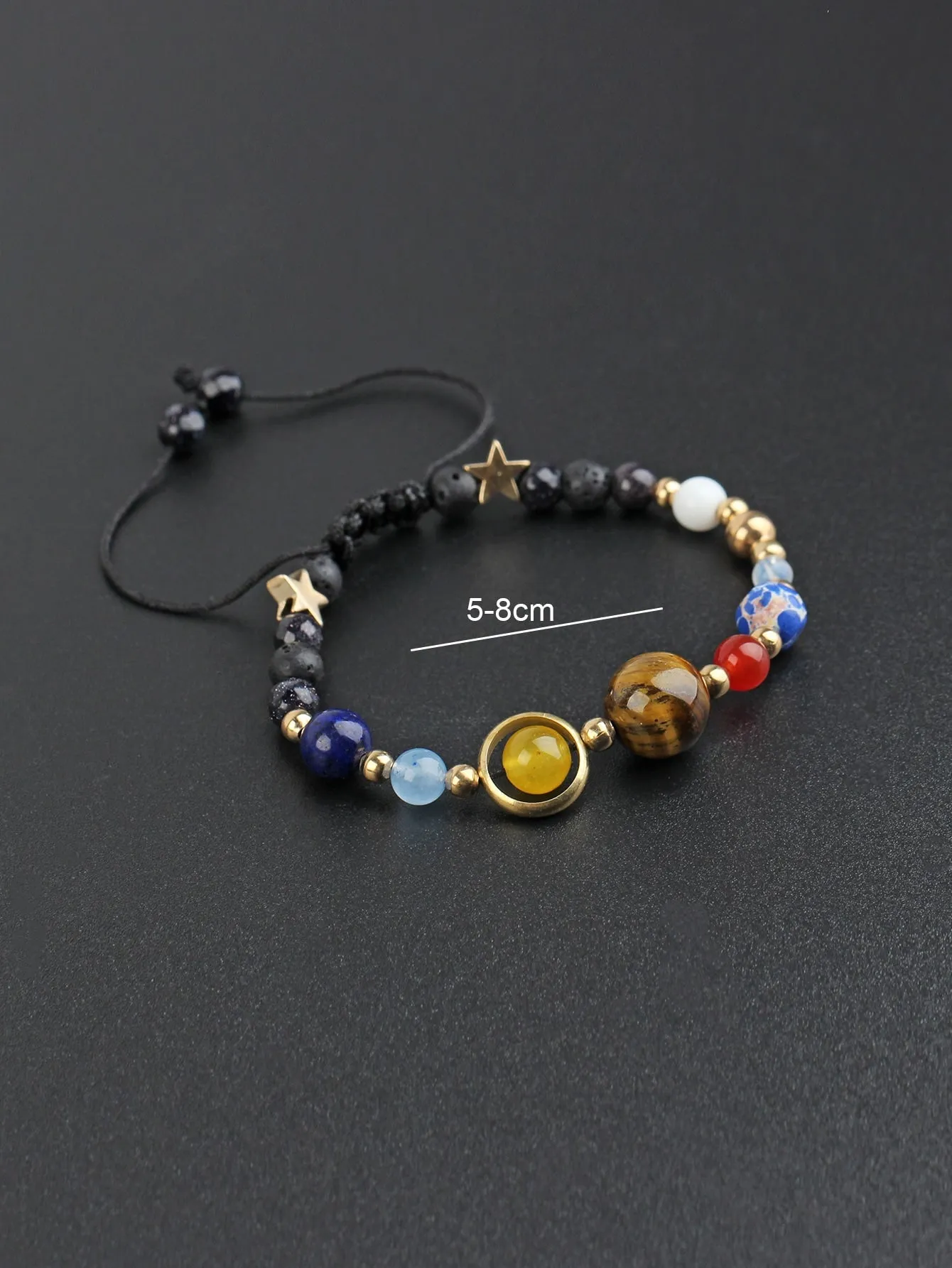 Stone & Star Decor Bracelet Adjustable Fit Unique Bracelet for Men Women