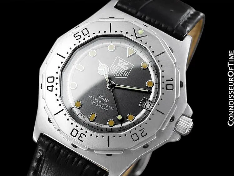 TAG Heuer 3000 Mens Full Size Quartz Divers Watch, 932.206 - Stainless Steel