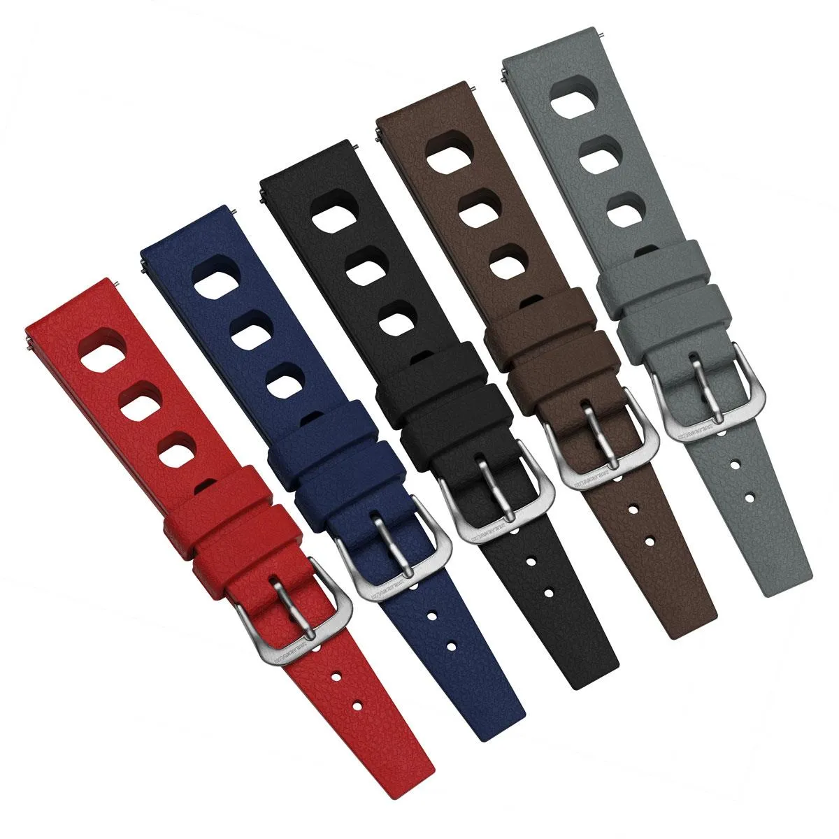 Tropical Regis FKM Rubber Watch Strap - Blue