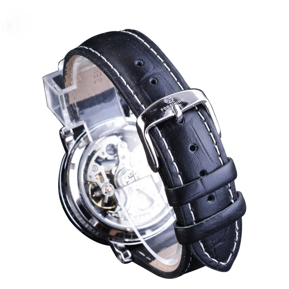 Unique Transparent Machine Automatic Style Men Wristwatches