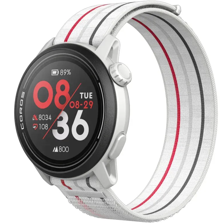 Unisex PACE 3 GPS Sport Watch - White / Nylon Band