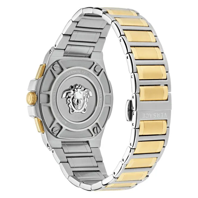 Versace Gents Greca Black Aluminous Watch VE7H00523