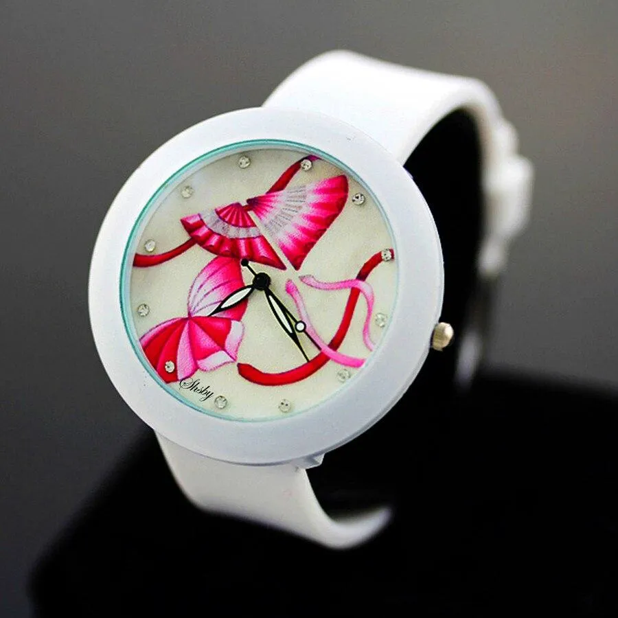 Women Quartz Silicone Wrist Watches