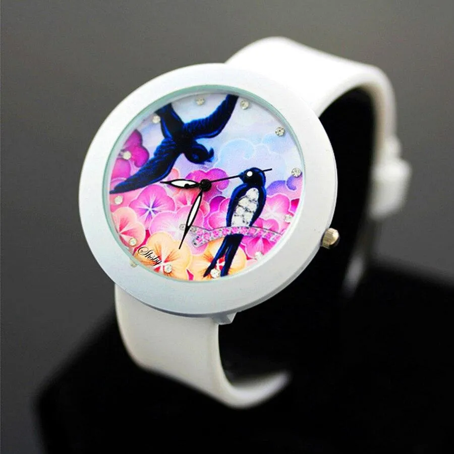 Women Quartz Silicone Wrist Watches