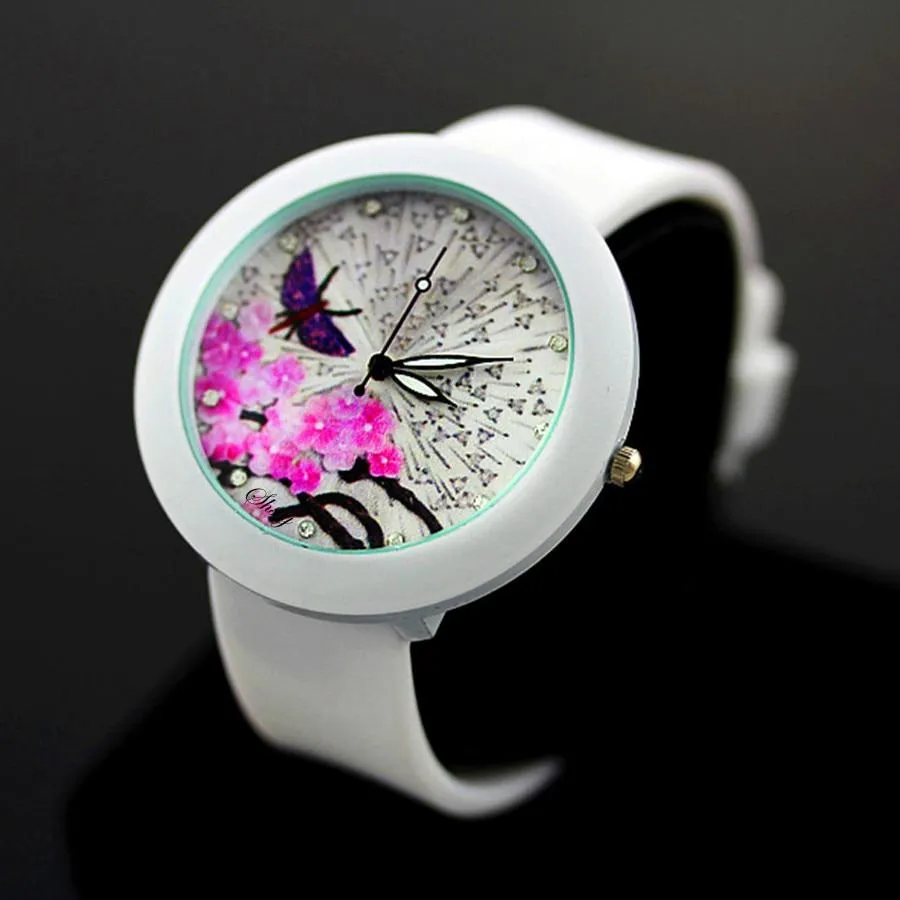 Women Quartz Silicone Wrist Watches