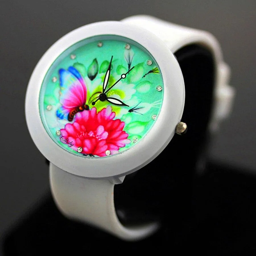 Women Quartz Silicone Wrist Watches