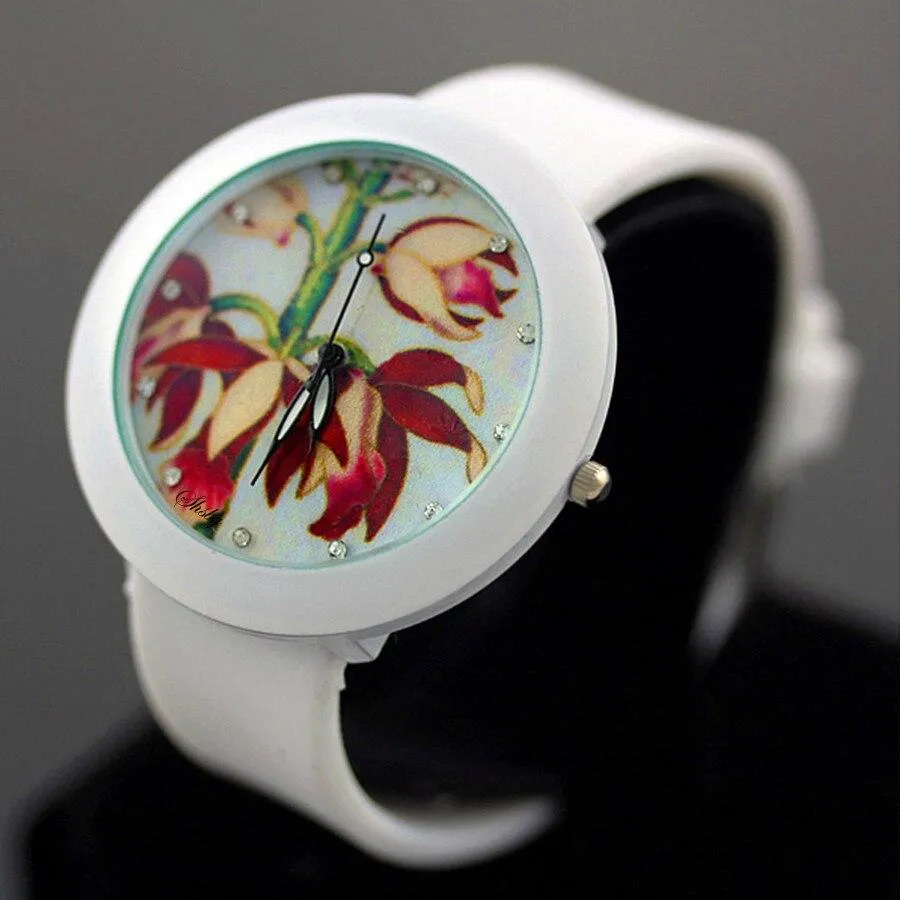 Women Quartz Silicone Wrist Watches