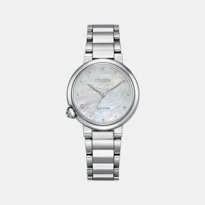 Women's Analog Stainless Steel Eco-Drive Watch EM0910-80D