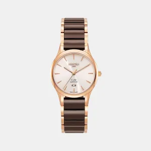 Women's Beige Analog Stainless Steel Watch 658844 49 35 63