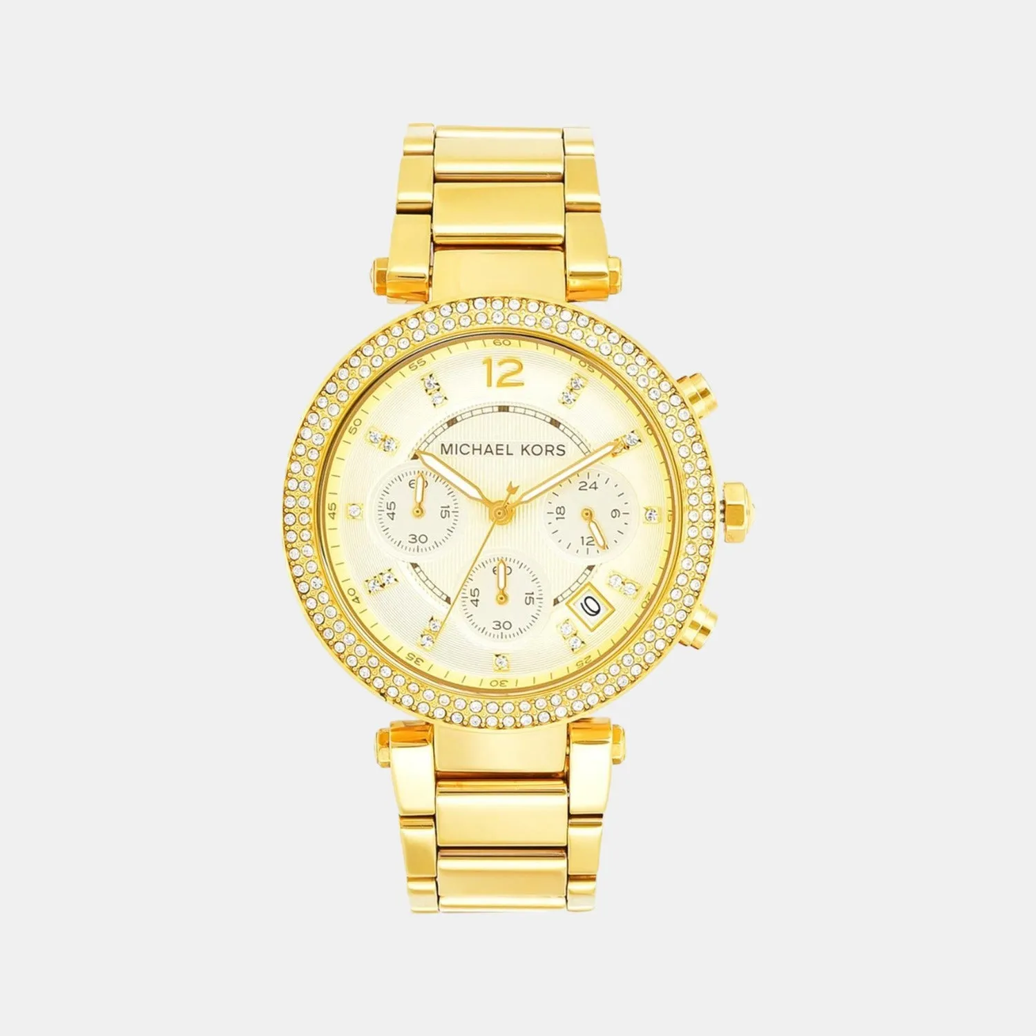 Women's Gold Stainless Steel Chronograph Watch MK5354