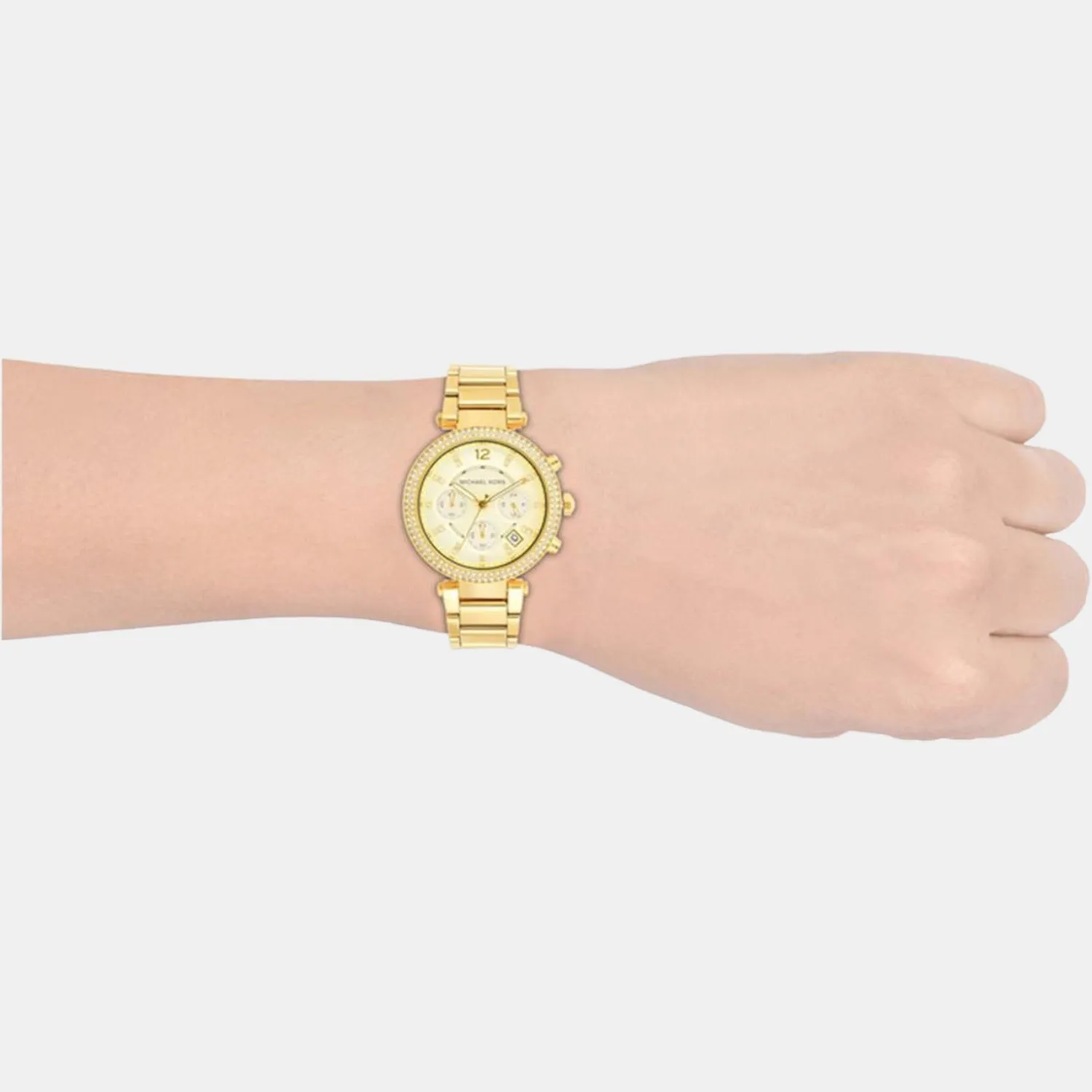 Women's Gold Stainless Steel Chronograph Watch MK5354