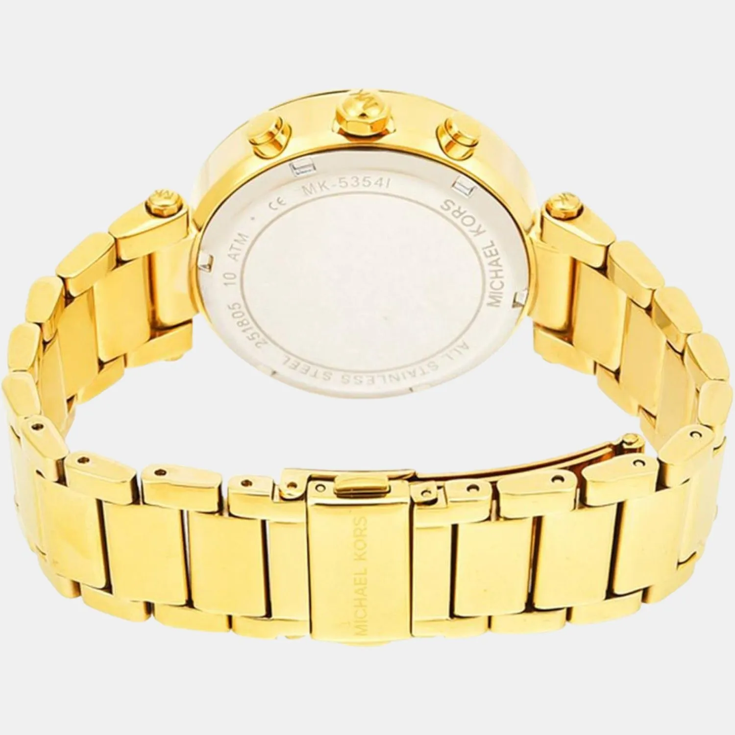 Women's Gold Stainless Steel Chronograph Watch MK5354