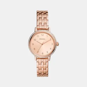 Women's Rose Gold Analog Stainless Steel Watch BQ3656