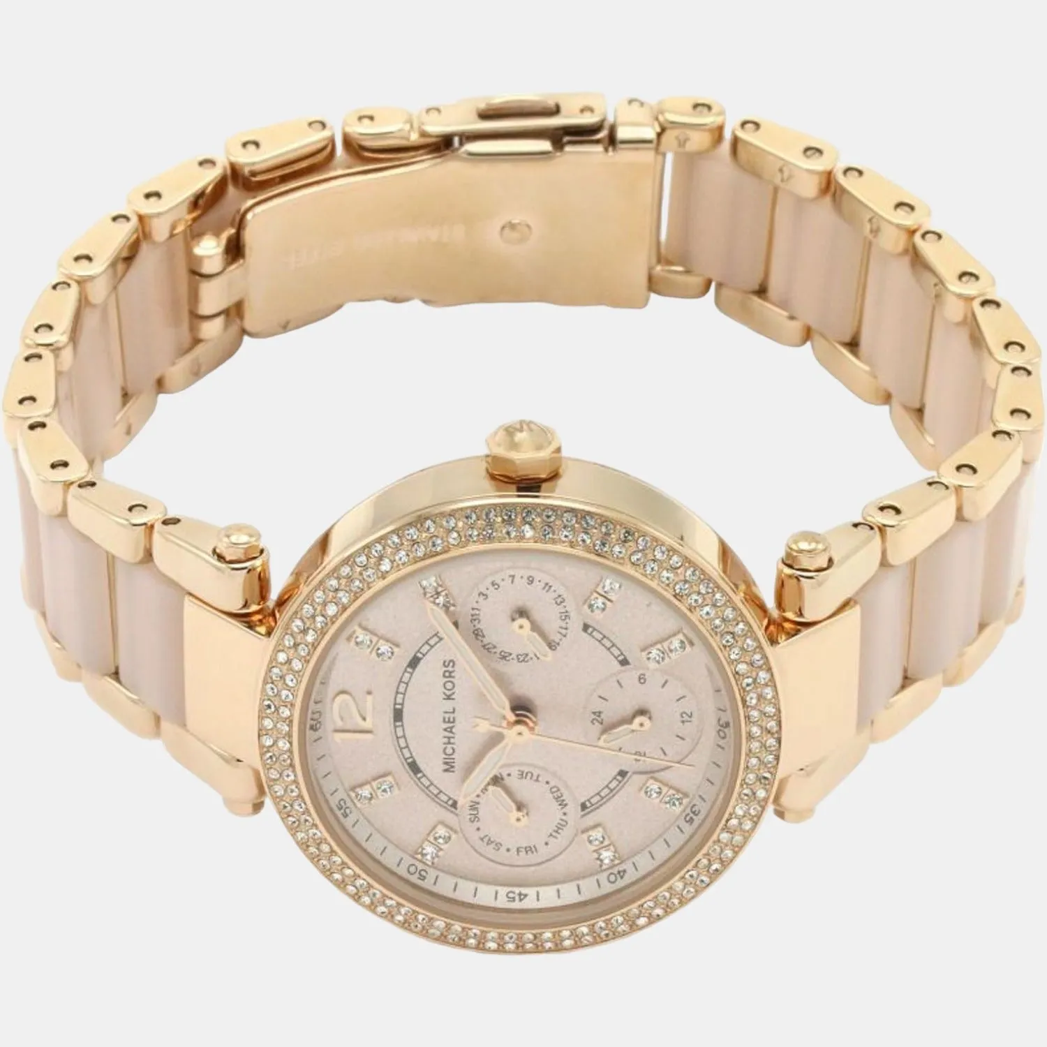 Women's Rose Gold Stainless Steel Chronograph Watch MK6110