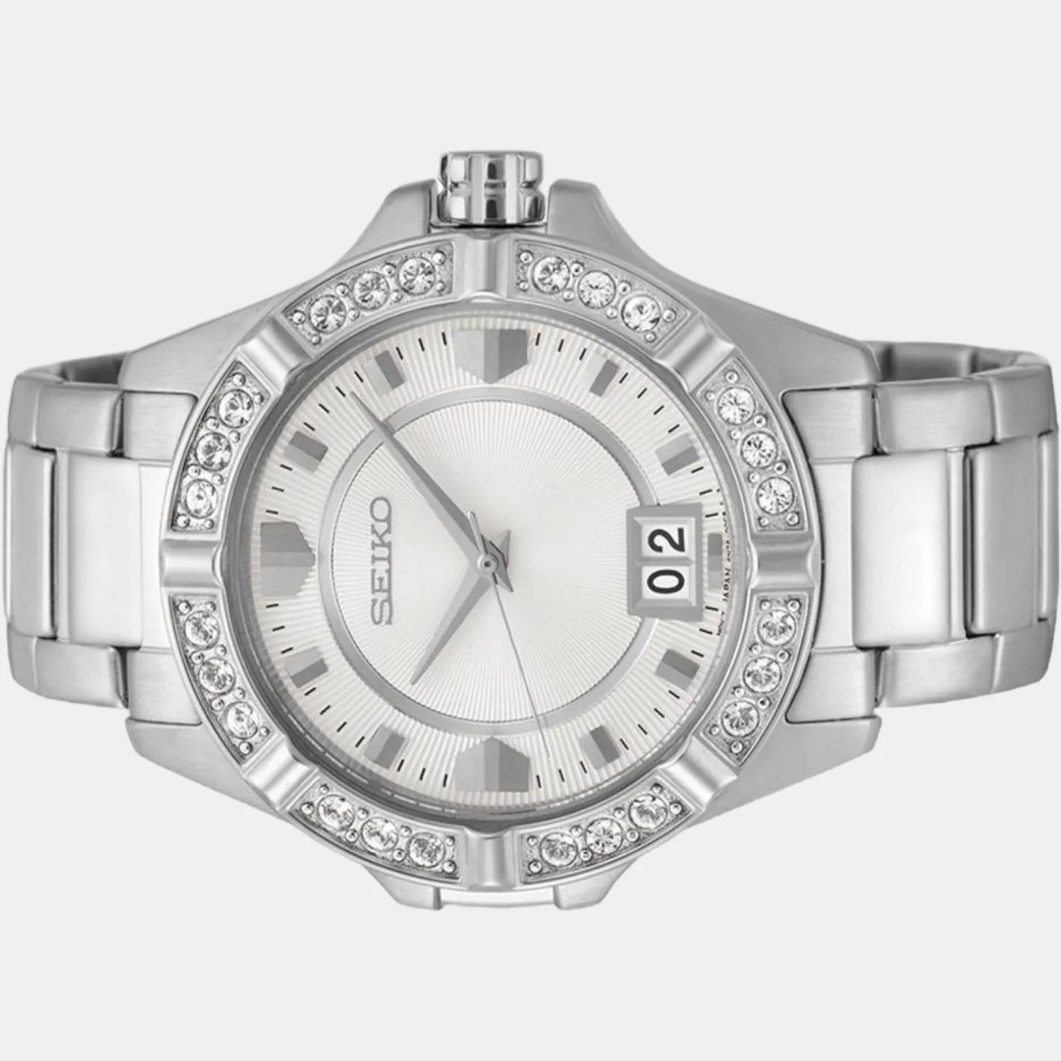 Women's White Analog Stainless Steel Watch SUR809P1